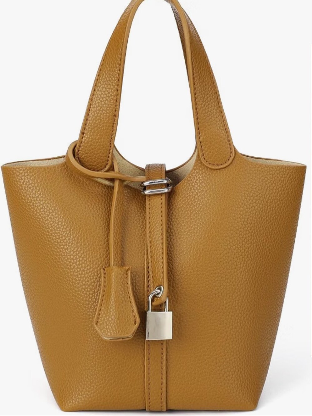 Drawstring Top Handle Shoulder Handbag